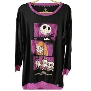 NWOT Disney Sleep shirt, Sleepwear, Nightmare Before Christmas,Sz XS, S, P2P 19”